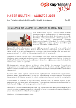 Koç-Yönder Haber Bülteni Ağustos 2025