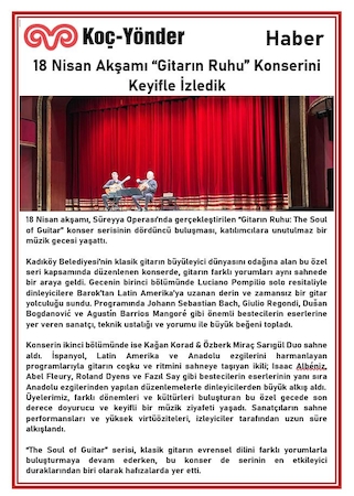 Gitarın Ruhu Konser Haberi
