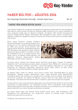 Koç-Yönder Haber Bülteni Ağustos 2026