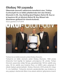 Otokoç 90 Yaşında