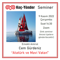 Seminer - Cem Gürdeniz “Atatürk ve Mavi Vatan"