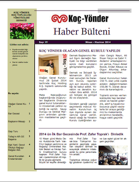 Koç-Yönder Haber Bülteni Sayı 19