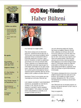 Koç-Yönder Haber Bülteni Sayı 21