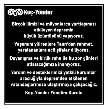 Depremin büyük üzüntüsünü yaşıyoruz