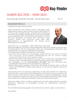 Koç-Yönder Haber Bülteni Ekim 2023