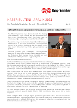 Koç-Yönder Haber Bülteni Aralık 2023