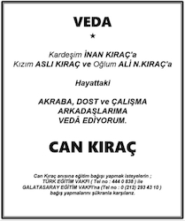 Can Kıraç Veda