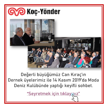 Sayın Can Kıraç’ın Dernek üyelerimiz ile Moda Deniz Kulübü'nde Yaptığı keyifli Sohbet