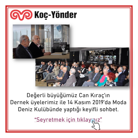 Sayın Can Kıraç’ın Dernek üyelerimiz ile Moda Deniz Kulübü'nde Yaptığı keyifli Sohbet