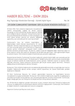 Koç-Yönder Haber Bülteni Ekim 2024