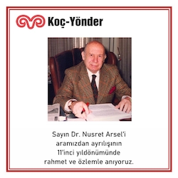 Sayın Dr. Nusret Arsel’i  Rahmetle Anıyoruz